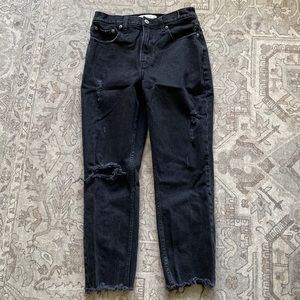 Abercrombie high rise mom jean